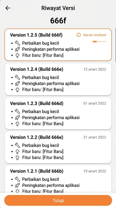 Riwayat Versi 666f untuk Pengguna Android