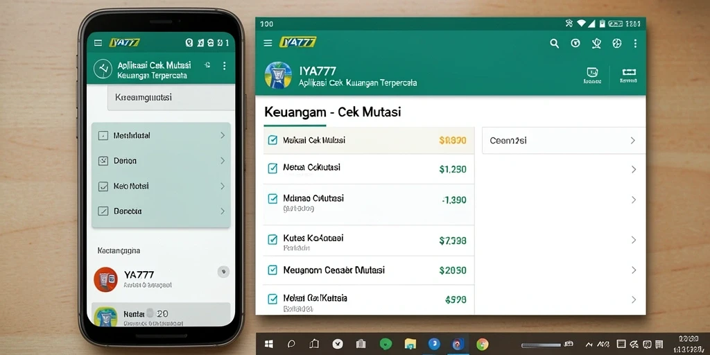 Antarmuka IYA777 yang ramah pengguna untuk Cek Mutasi.