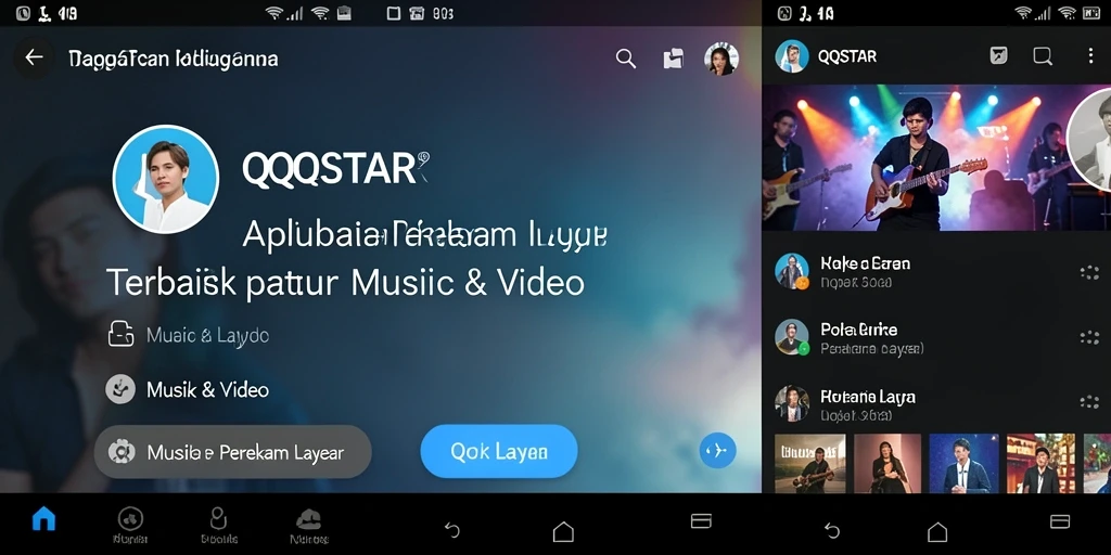 Tampilan antarmuka QQSTAR yang intuitif untuk perekaman layar.