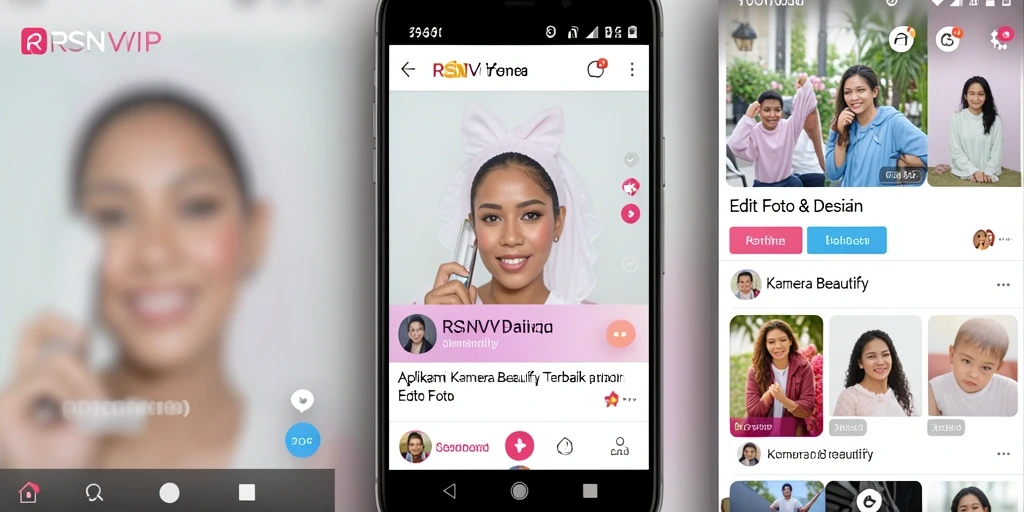 Tampilan antarmuka RSNVIP yang menarik dan mudah digunakan untuk editing.