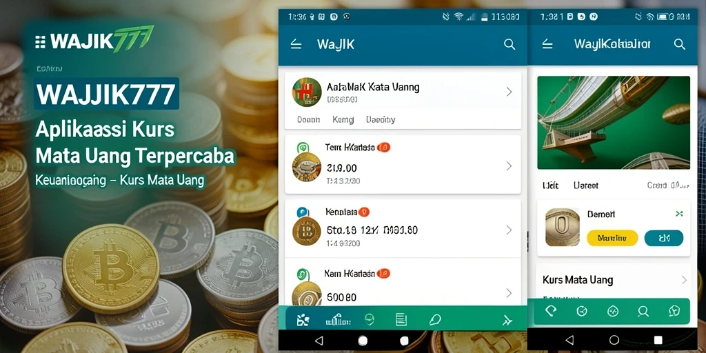 Antarmuka WAJIK777 menampilkan fitur konversi nilai tukar dengan jelas.