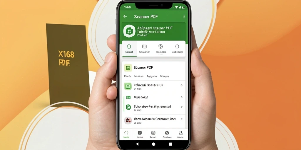 Antarmuka pengguna X168 yang intuitif untuk pemindaian PDF.
