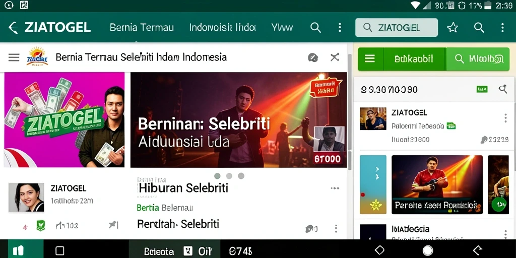 Tampilan antarmuka ZIATOGEL yang menarik dan informatif.